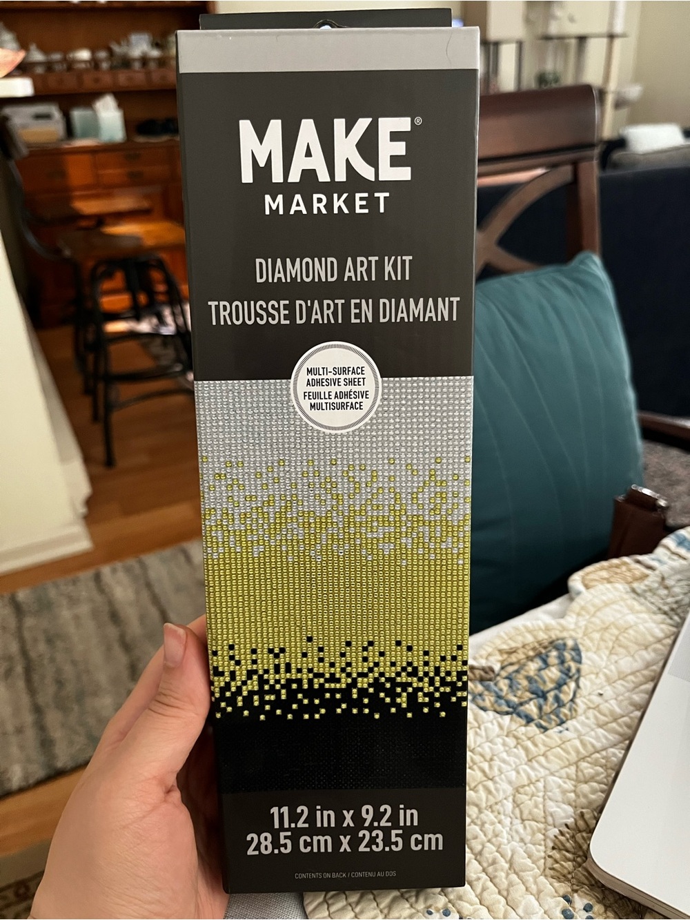 MAKE Market Diamond Art Kit - Black and Lime Gradient